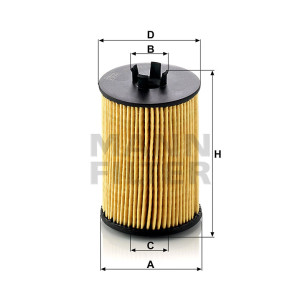 Фильтр масляный MANN-FILTER HU 612/1 X